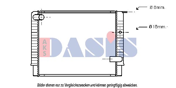 AKS DASIS Radiaator,mootorijahutus 220440N